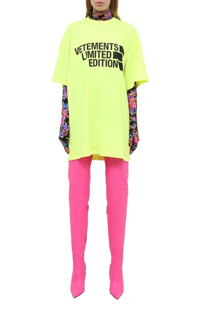 Хлопковая футболка VETEMENTS, арт. UE51TR810Y 1611/W, фото 2