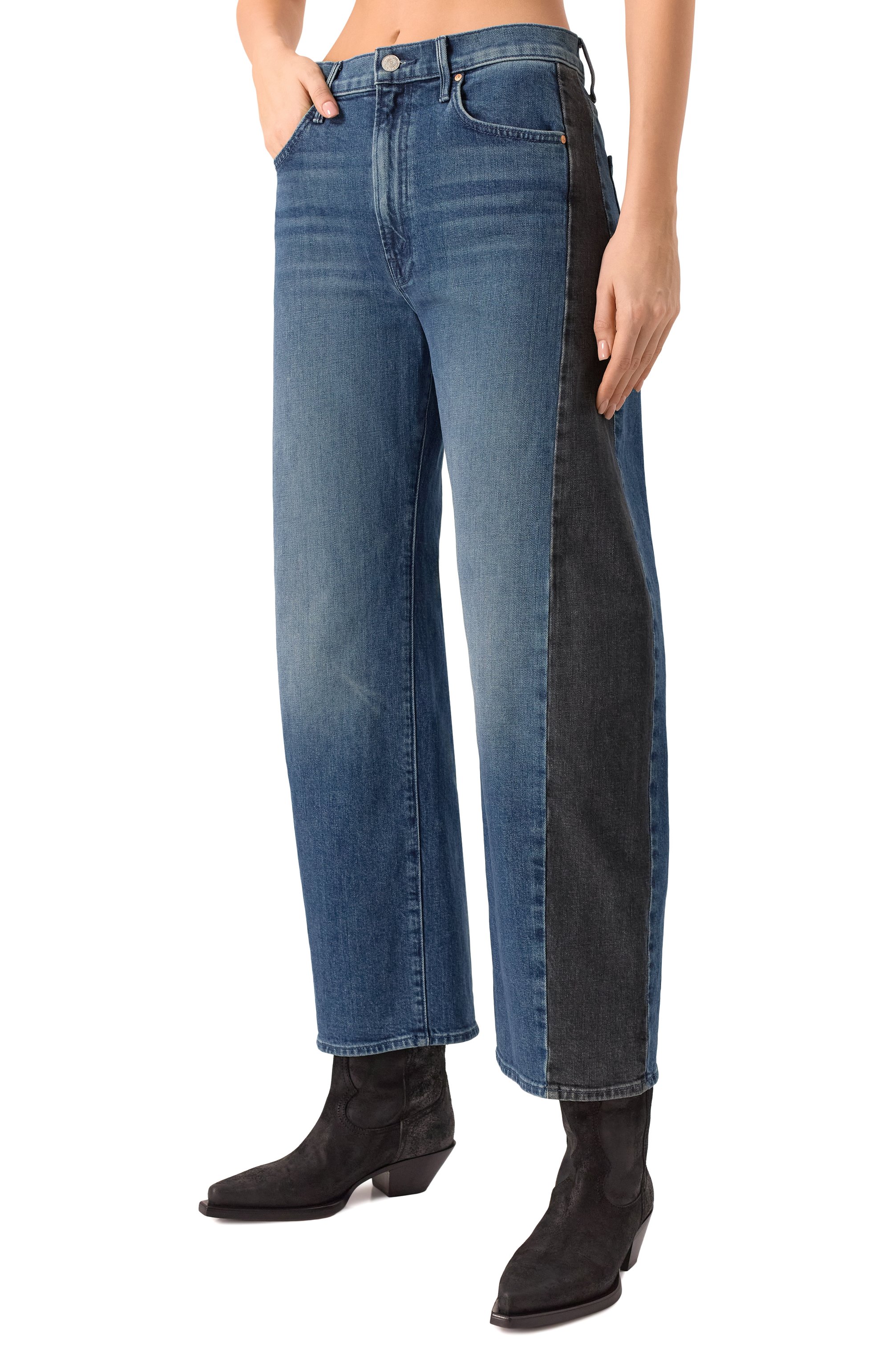 Джинсы MOTHER синего цвета по цене 45850 руб., арт. 10996-259, фото 3 Джинсы MOTHER, арт. 10996-259, фото 3