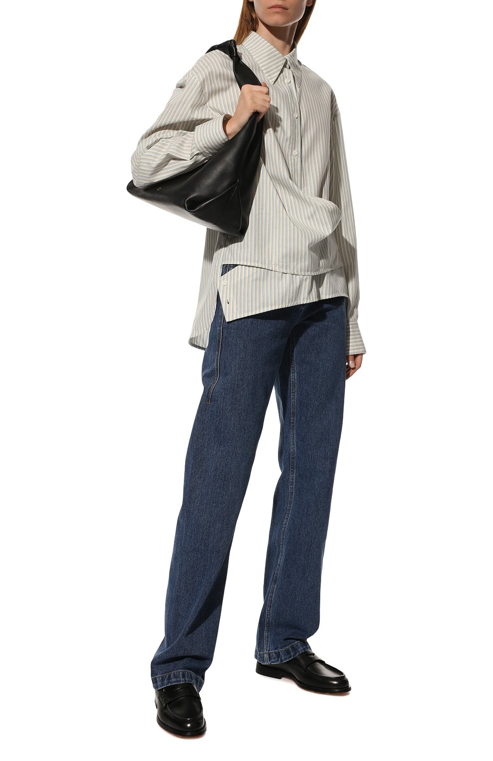 Хлопковая рубашка LOW CLASSIC светло-голубого цвета по цене 34000 руб., арт. L0W22PF_SH02ST, фото 2 Хлопковая рубашка LOW CLASSIC, арт. L0W22PF_SH02ST, фото 2