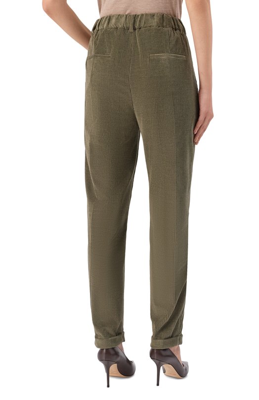 Вельветовые брюки Kiton D50105S06325 Хаки  D50105S06325 Фото 4
