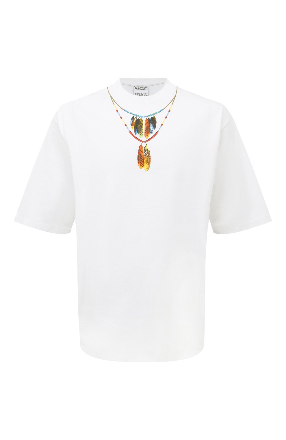 Хлопковая футболка MARCELO BURLON, арт. CMAA054C99JER0020125, фото 1