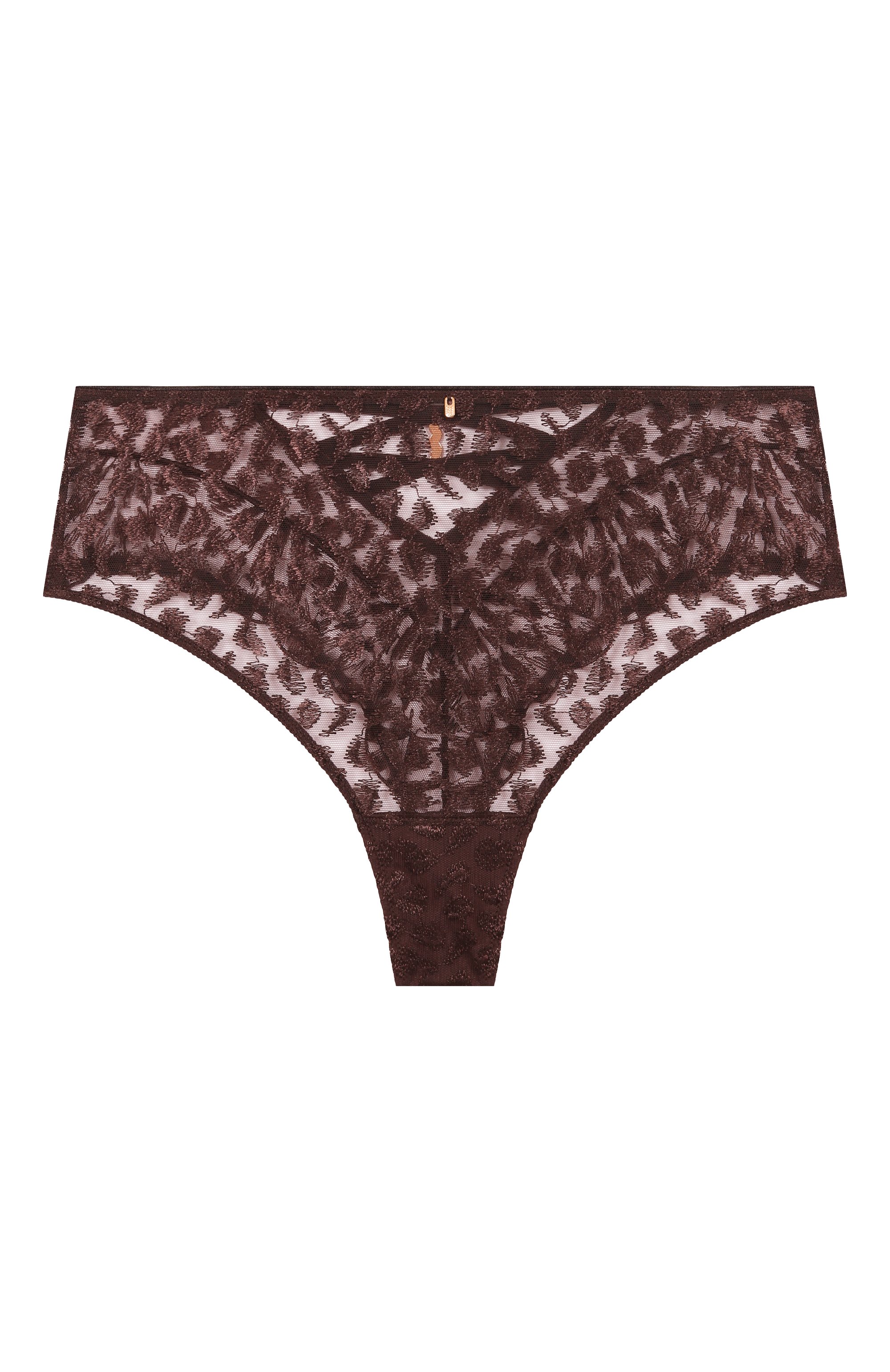 Трусы-стринги AUBADE коричневого цвета по цене 14930 руб., арт. 5D25, фото 1 Трусы-стринги AUBADE, арт. 5D25, фото 1