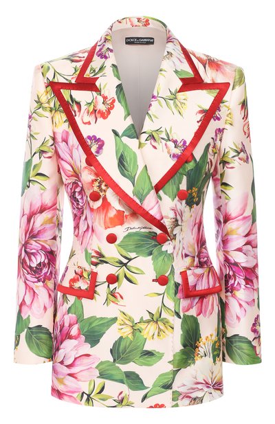 Женский шелковый жакет DOLCE & GABBANA, арт. F29EET/IS1AE