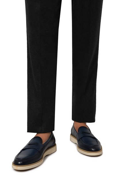 Кожаные пенни-лоферы detroit SANTONI, арт. MGDG18714TIFSSK7M24, фото 3