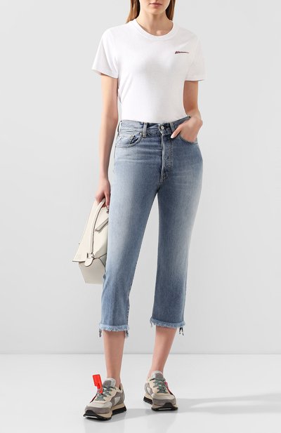 Хлопковая футболка OFF-WHITE, арт. 0WAA049R20B070990110, фото 2
