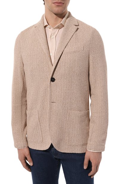 Хлопковый пиджак HARRIS WHARF LONDON, арт. C8Z22PXE, фото 3