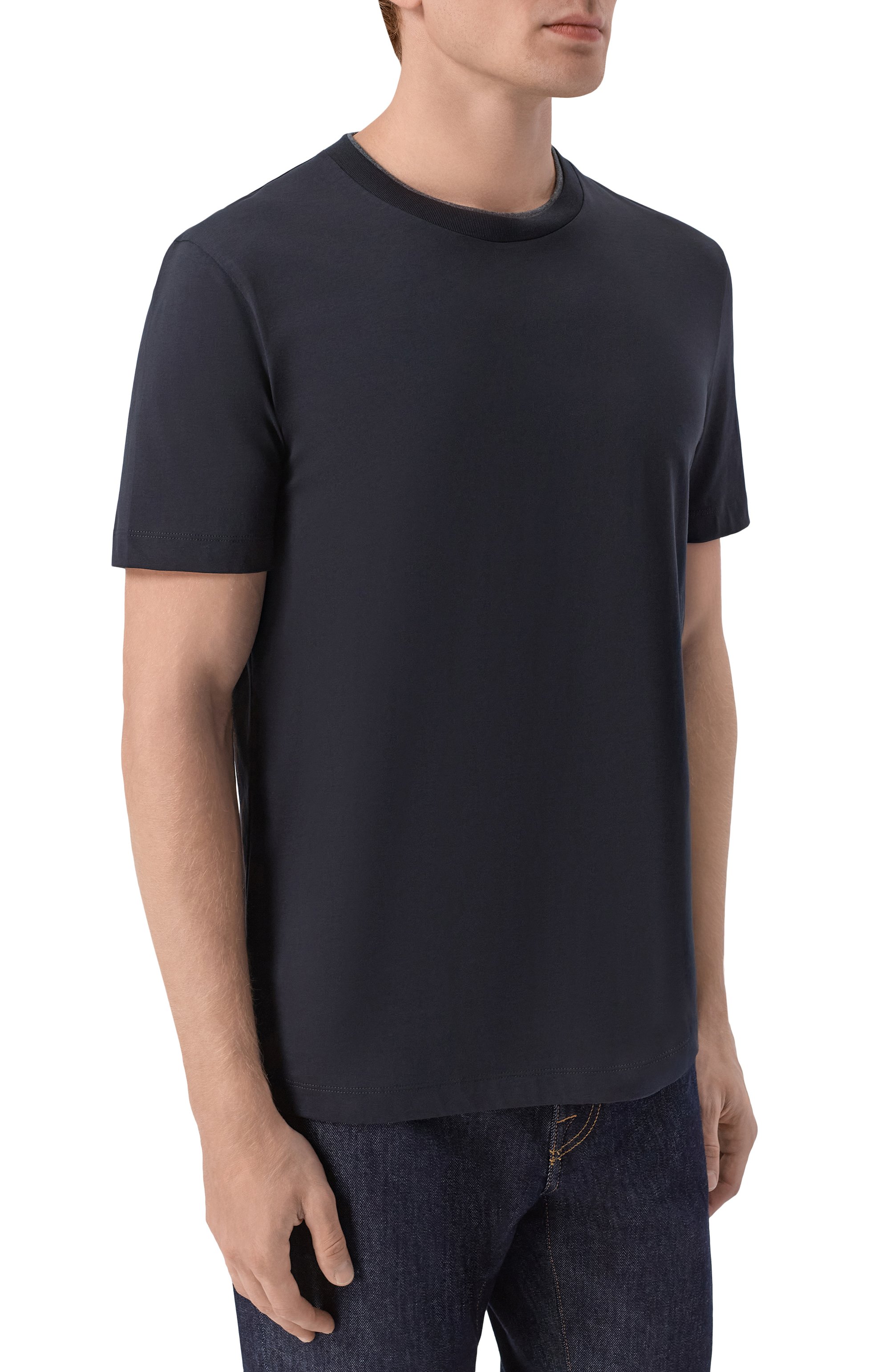 Хлопковая футболка CORNELIANI, арт. 28G571/2A25003, фото 3