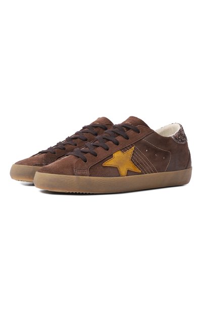 Женские замшевые кеды super-star GOLDEN GOOSE DELUXE BRAND, арт. GWF00102.F008100