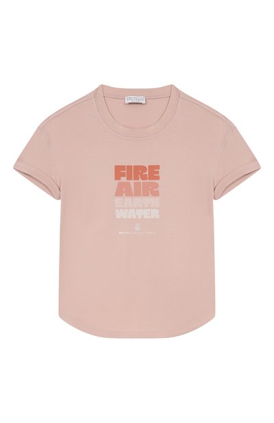 Хлопковая футболка BRUNELLO CUCINELLI, арт. B0T81T485A