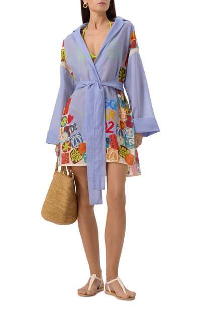 Хлопковая туника DSQUARED2, арт. D6A2D5230, фото 2