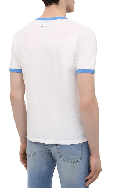 Футболка изо льна и хлопка disney  x gucci GUCCI, арт. 645302/XJC8W, фото 4