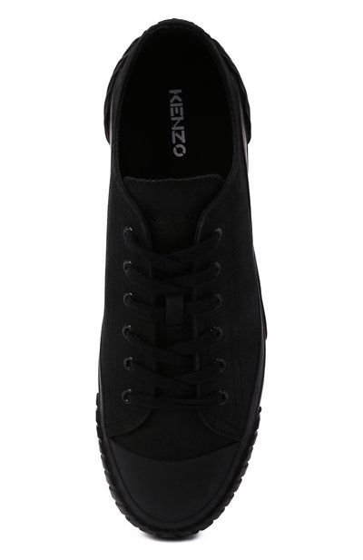 Кожаные кеды KENZO черного цвета по цене 32450 руб., арт. FB65SN430L61, фото 5 Кожаные кеды KENZO, арт. FB65SN430L61, фото 5