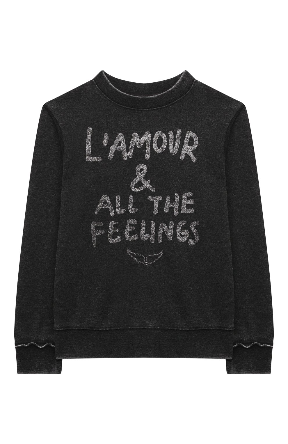 Свитшот ZADIG AND VOLTAIRE темно-серого цвета по цене 13350 руб., арт. X60214, фото 1 Свитшот ZADIG AND VOLTAIRE, арт. X60214, фото 1