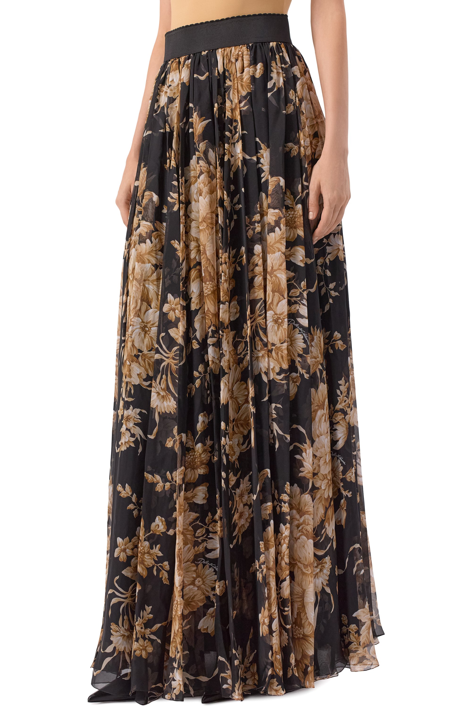 Шелковая юбка DOLCE & GABBANA, арт. F4B0WT/IS1Z0, фото 3