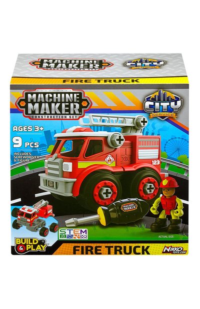 Маш�инка-конструктор пожарная машина NIKKO, арт. 40042, фото 4