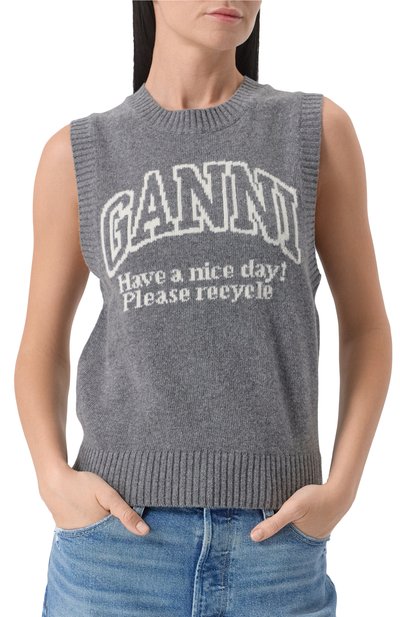 Шерстяной топ GANNI, арт. K2308, фото 3