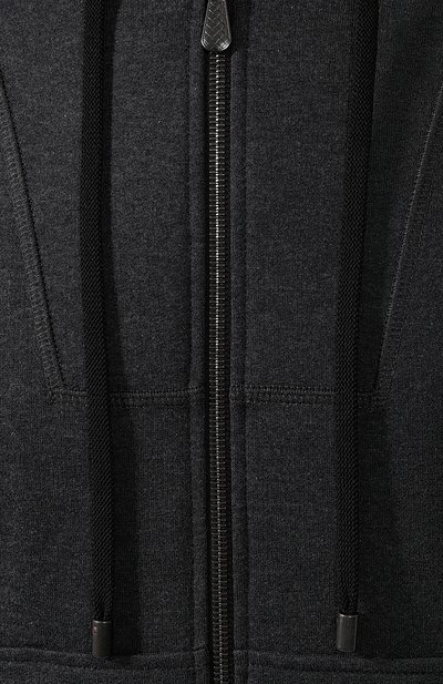 Кардиган из смеси хлопка и шерсти BOTTEGA VENETA темно-серого цвета по цене 79950 руб., арт. 542712/VZZY5, фото 5 Кардиган из смеси хлопка и шерсти BOTTEGA VENETA, арт. 542712/VZZY5, фото 5