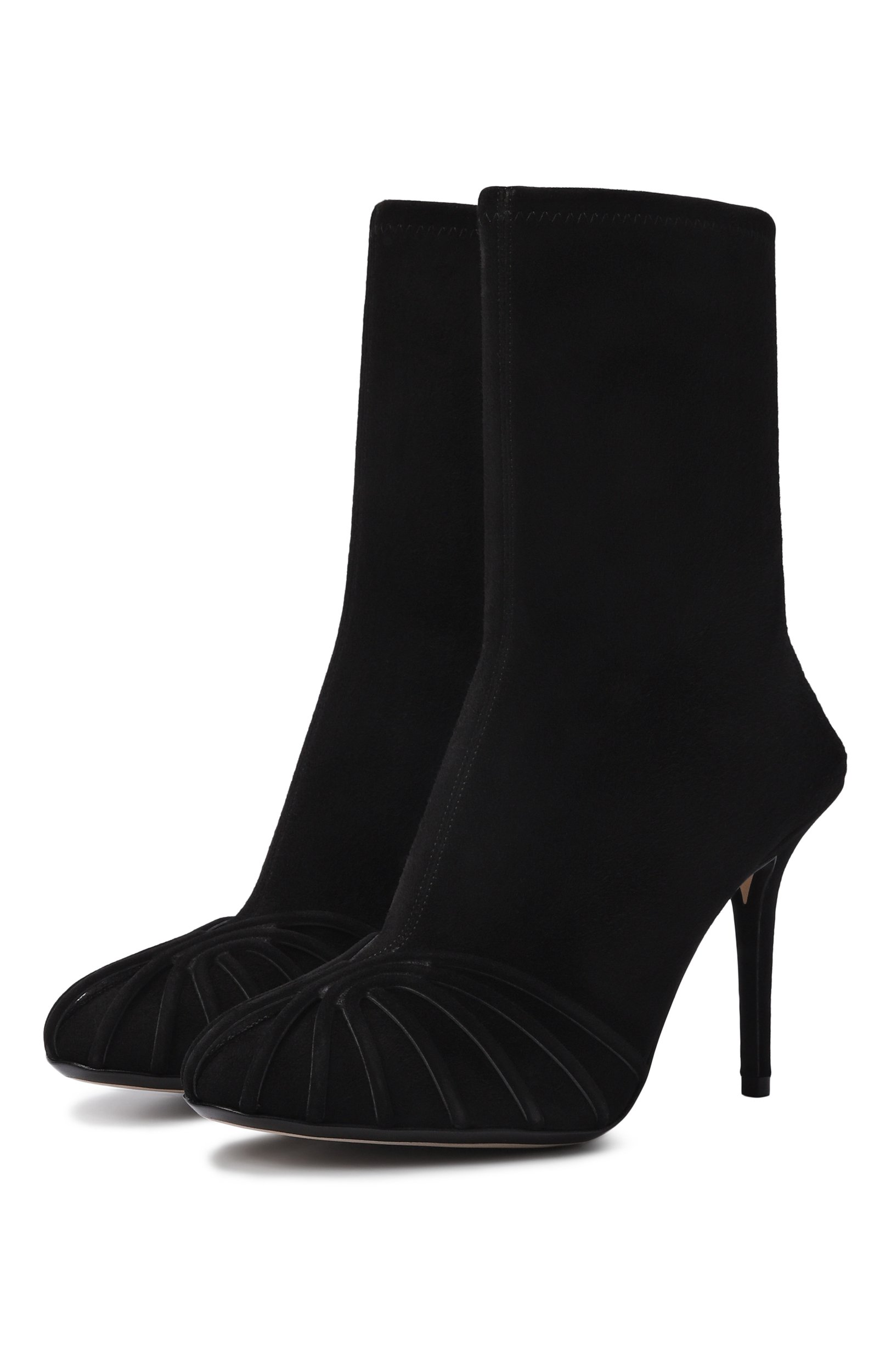 Комбинированные ботильоны karen 95 ALEVI MILANO, арт. L26S7004.R.1355997/SUEDE STRETCH, фото 1
