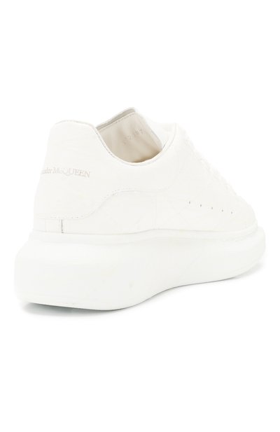 Кожаные кеды ALEXANDER MCQUEEN белого цвета по цене 67850 руб., арт. 612687/WHXM4, фото 4 Кожаные кеды ALEXANDER MCQUEEN, арт. 612687/WHXM4, фото 4
