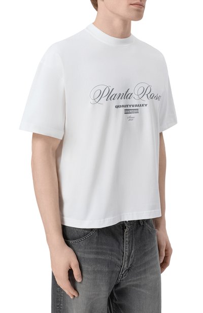 Хлопковая футболка PLANTA ROSA, арт. PR/T02/QUALITY-BOLD/220VELVET, фото 4