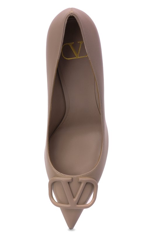 Кожаные туфли VLogo Signature Valentino XW2S0R78/MZF Бежевый  XW2S0R78/MZF Фото 6
