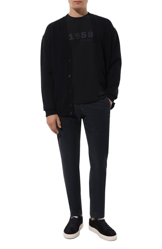 Хлопковая футболка Corneliani 94G587-9425044 Синий  94G587-9425044 Фото 2
