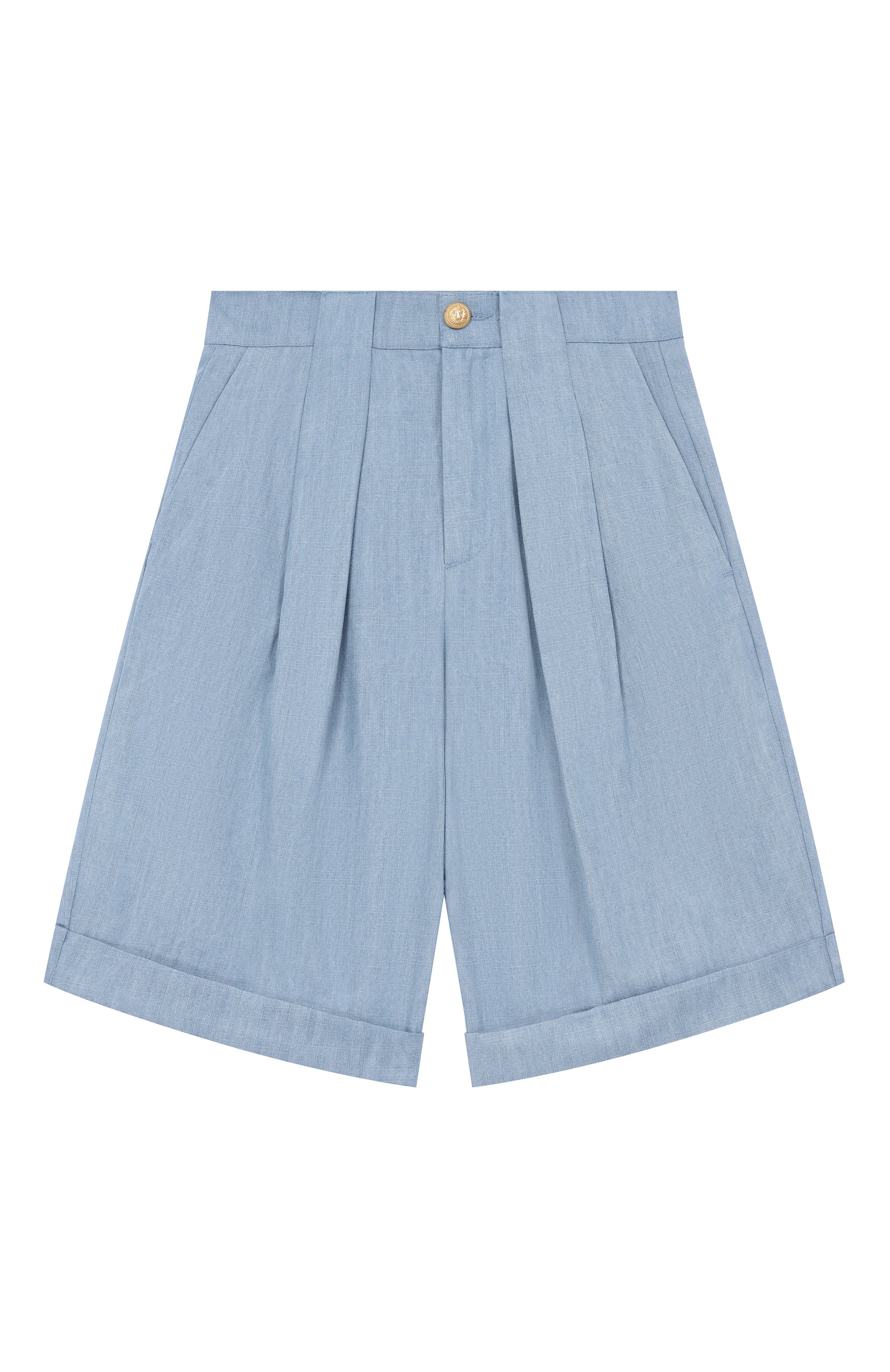 Шорты из хлопка и лиоцелла BALMAIN, арт. BY6R69, фото 1