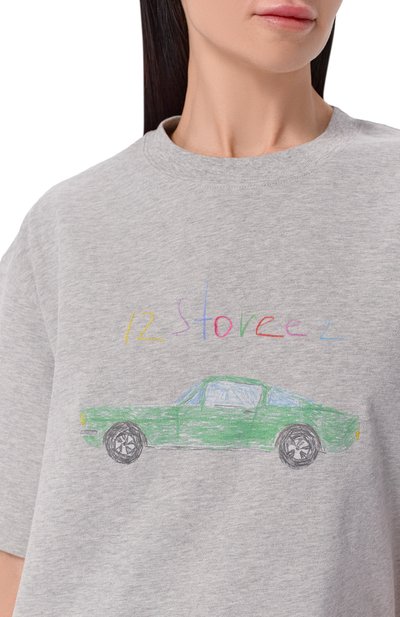 Хлопковая футболка 12 STOREEZ, арт. 136681, фото 5