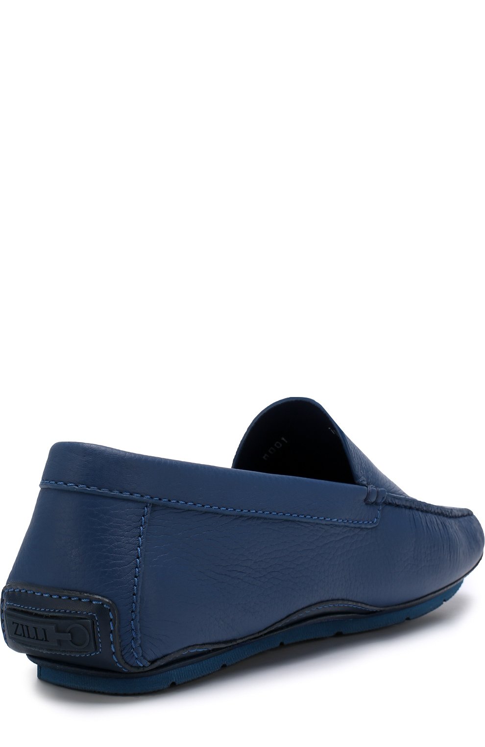 Кожаные мокасины с тиснением ZILLI, арт. M001/017, фото 4