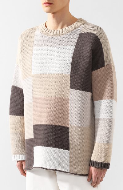 Хлопковый свитер JACQUEMUS, арт. 195KN05/5412A, фото 3