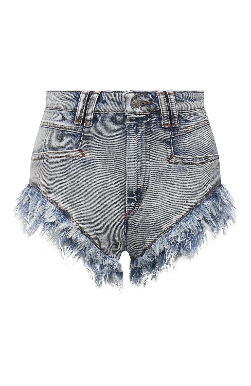 Джинсовые шорты ISABEL MARANT ETOILE голубого цвета по цене 29950 руб., арт. SH0455-22P022E/ENEIDA0, фото 1 Джинсовые шорты ISABEL MARANT ETOILE, арт. SH0455-22P022E/ENEIDA0, фото 1