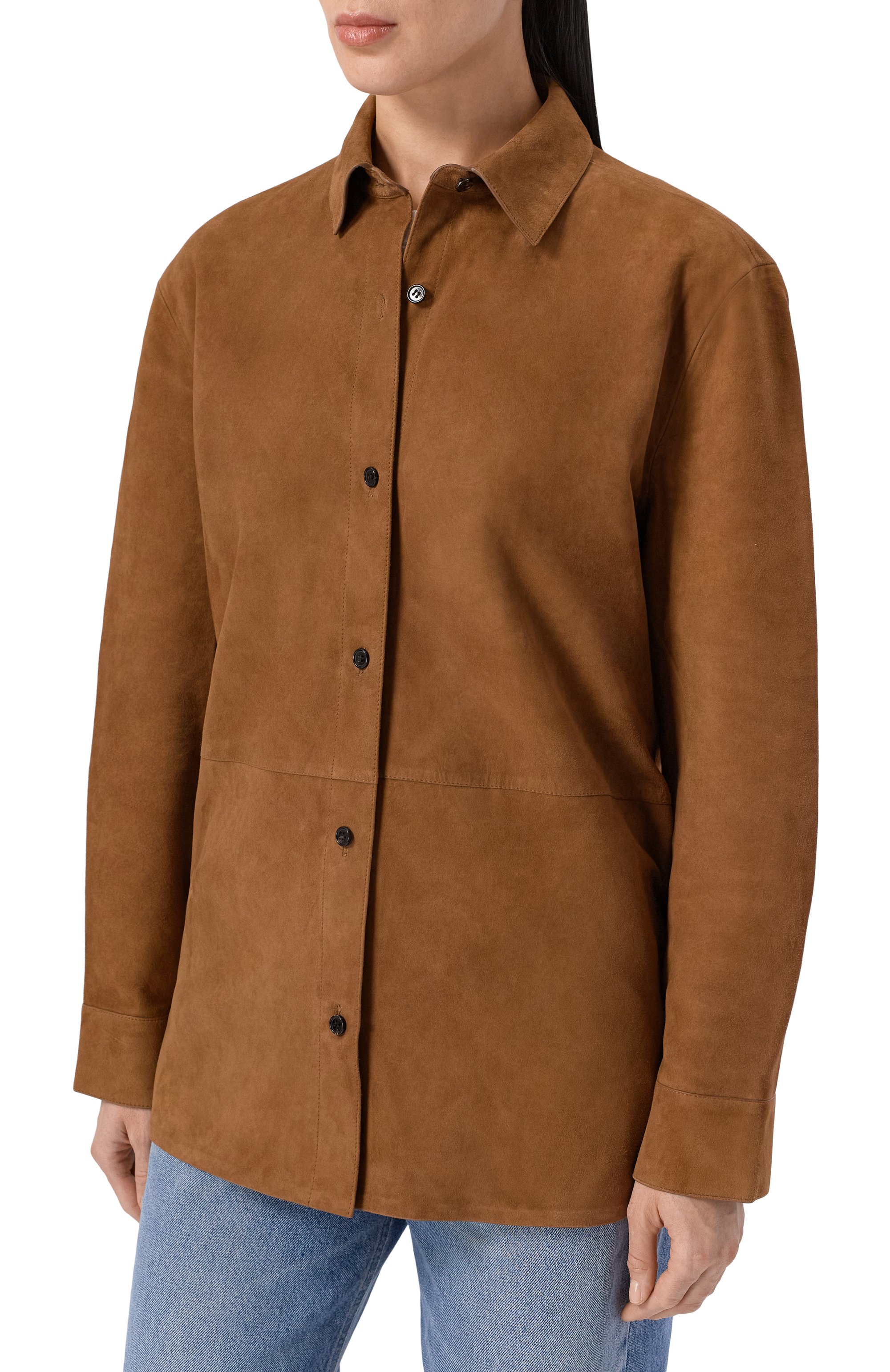 Замшевая рубашка THEORY, арт. P0700503, фото 3