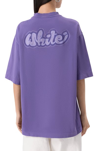 Хлопковая футболка OFF-WHITE, арт. 0WAA134S25JER003, фото 4