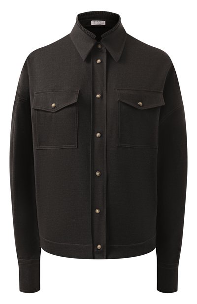 Женская шерстяная рубашка BRUNELLO CUCINELLI, арт. MG912HR226