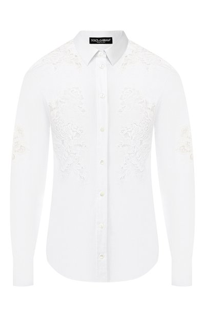 Женская хлопковая блузка DOLCE & GABBANA, арт. F5K35T/FUEAJ