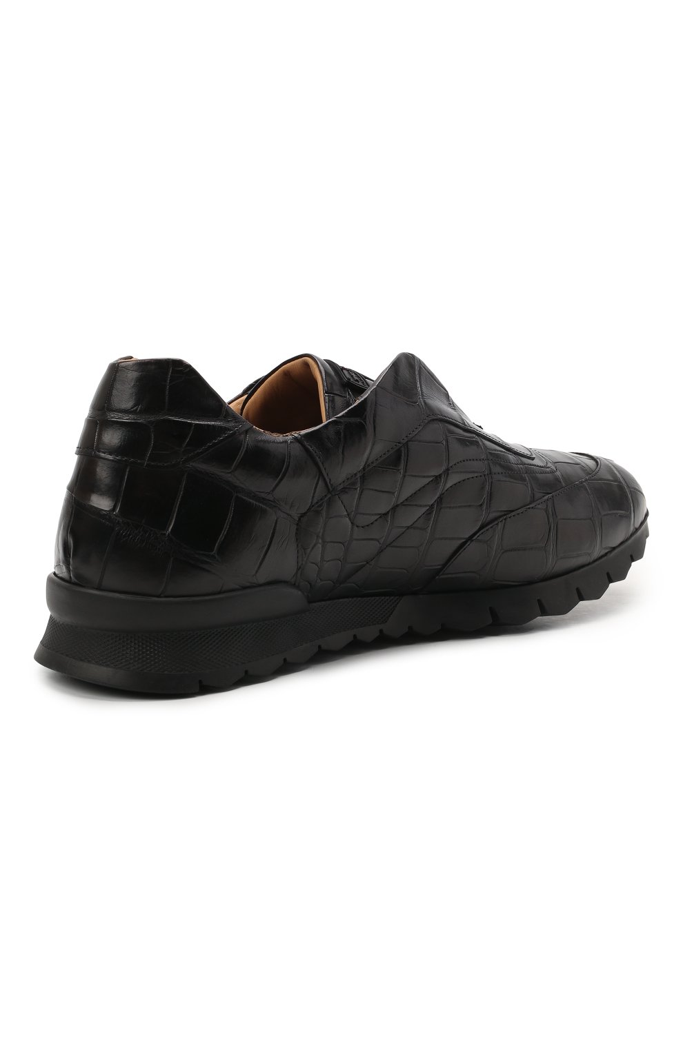 Кроссовки из кожи аллигатора KITON, арт. USSFREEN00102/AMIS, фото 4