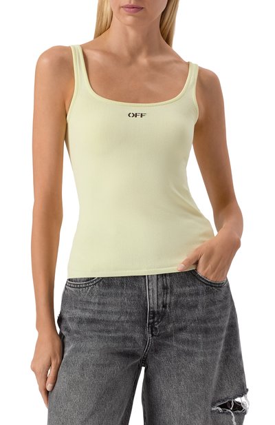 Майка из вискозы OFF-WHITE, арт. 0WHT02DS25KNI001146G, фото 3