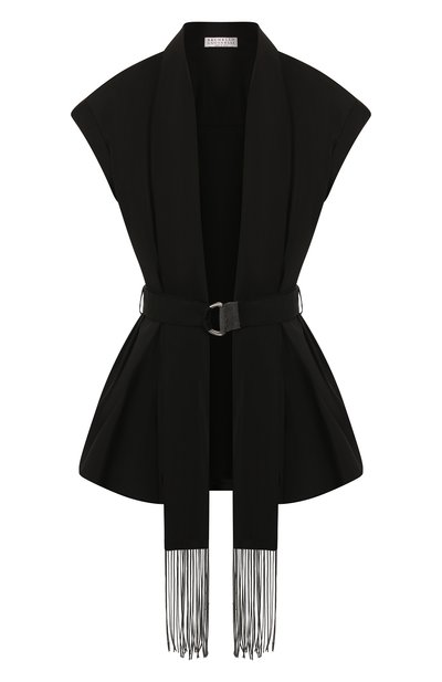 Женский хлопковый жилет BRUNELLO CUCINELLI, арт. MP091MC706