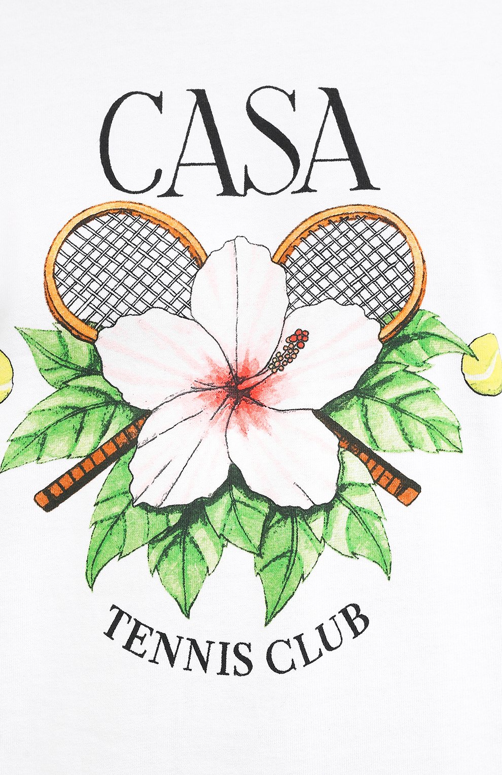 Хлопковая футболка CASABLANCA, арт. MS21-TS-001 WHITE- CASA TENNIS CLUB, фото 5