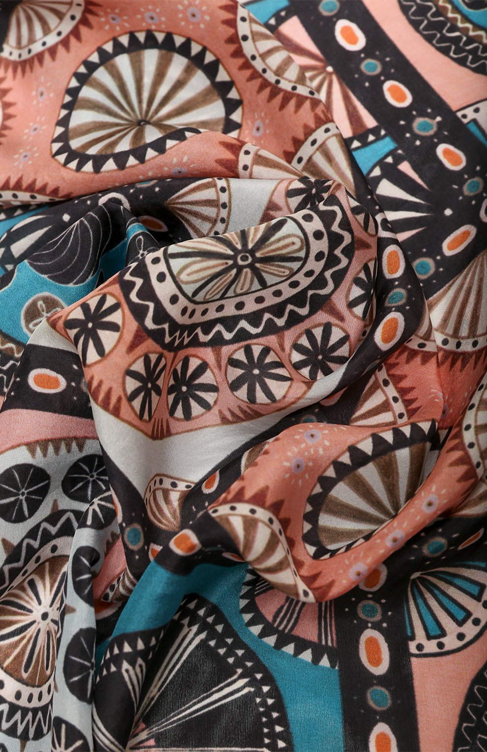 Шелковый платок византийский орнамент GOURJI, арт. T21VISPK7R/1, фото 4