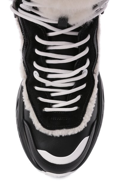 Кожаные кроссовки shegoes VALENTINO черного цвета по цене 82750 руб., арт. WW2S0AH6/XZX, фото 5 Кожаные кроссовки shegoes VALENTINO, арт. WW2S0AH6/XZX, фото 5