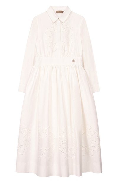 Хлопковое платье ELIE SAAB JUNIOR, арт. EFAB127 MX/TS0724RIC06