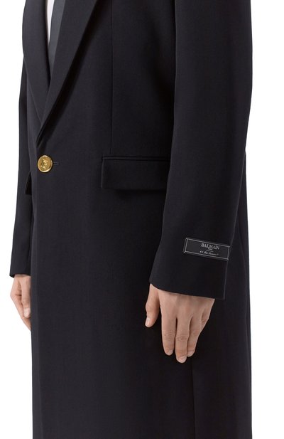 Шерстяное пальто BALMAIN, арт. FH0UD355/WC09, фото 4