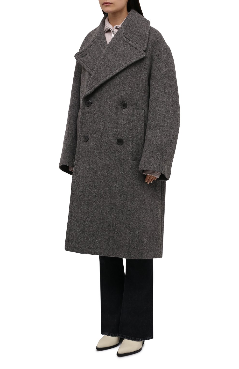 Шерстяное пальто DRIES VAN NOTEN, арт. 212-010219-3322, фото 3