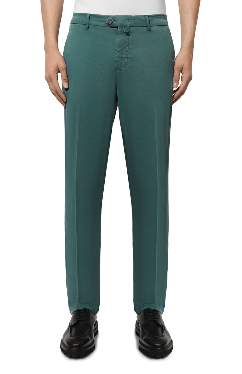 Брюки KITON бирюзового цвета по цене 93300 руб., арт. UFPPEK0607D, фото 3 Брюки KITON, арт. UFPPEK0607D, фото 3