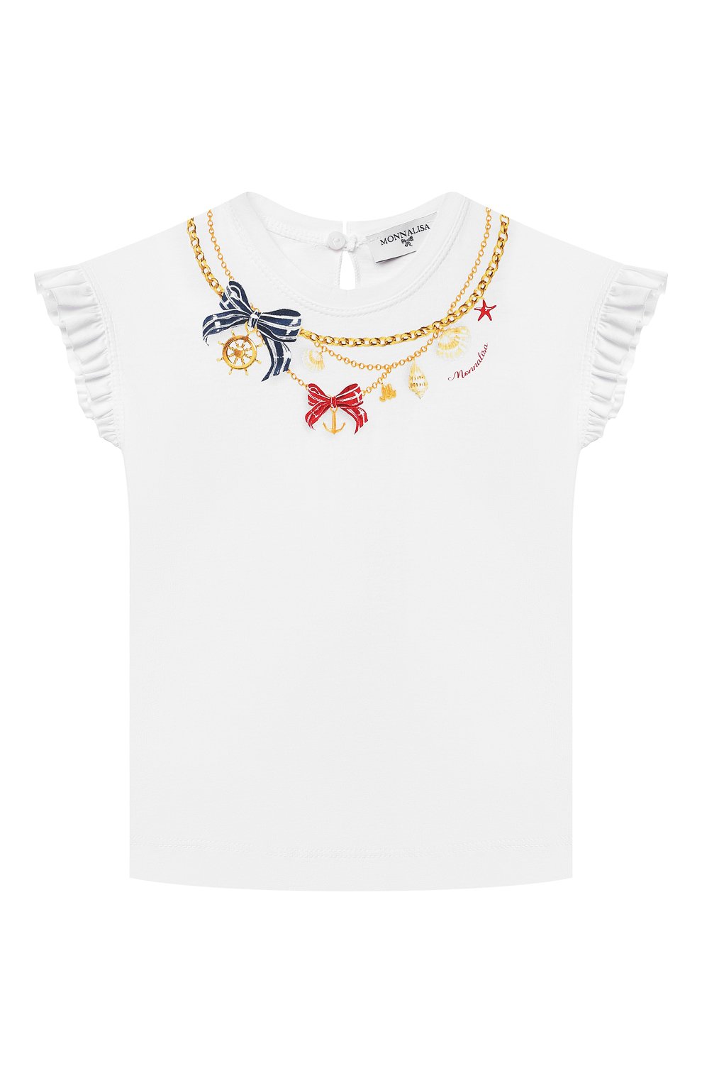 Хлопковая футболка MONNALISA, арт. 317614SZ., фото 1