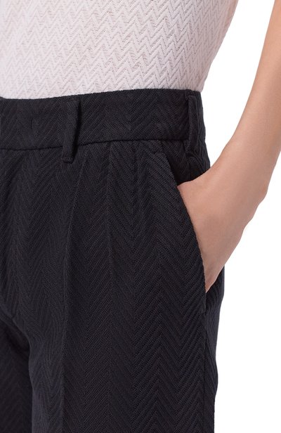 Брюки из хлопка и вискозы MISSONI черного цвета по цене 141500 руб., арт. DC26SI00/BR0122, фото 5 Брюки из хлопка и вискозы MISSONI, арт. DC26SI00/BR0122, фото 5