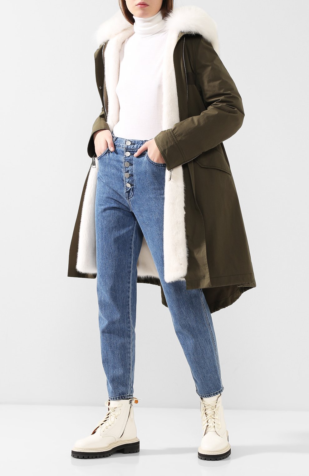 Хлопковая парка с подстежкой из меха норки YS ARMY PARIS, арт. 9WFM06694R78X, фото 2