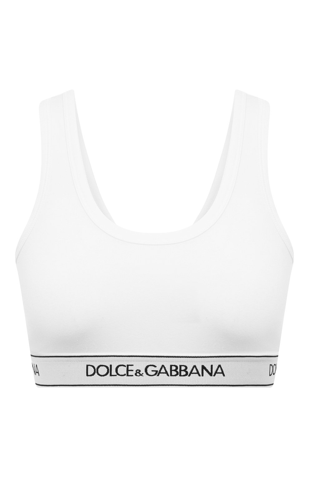 Хлопковый бра-топ DOLCE & GABBANA белого цвета по цене 16500 руб., арт. 01B30T/FUEEY, фото 1 Хлопковый бра-топ DOLCE & GABBANA, арт. 01B30T/FUEEY, фото 1
