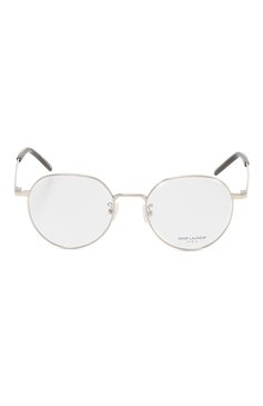 Женские оправа SAINT LAURENT серебряного цвета, арт. SL 647/F 002 | Фото 4 (Региональные ограничения белый список (Axapta Mercury): Не проставлено; Нос: Не проставлено; Тип очков: Оправа; Кросс-КТ: Оправы-унисекс; Материал: Металл; Очки форма: Круглые; Оптика Гендер: оптика-унисекс)